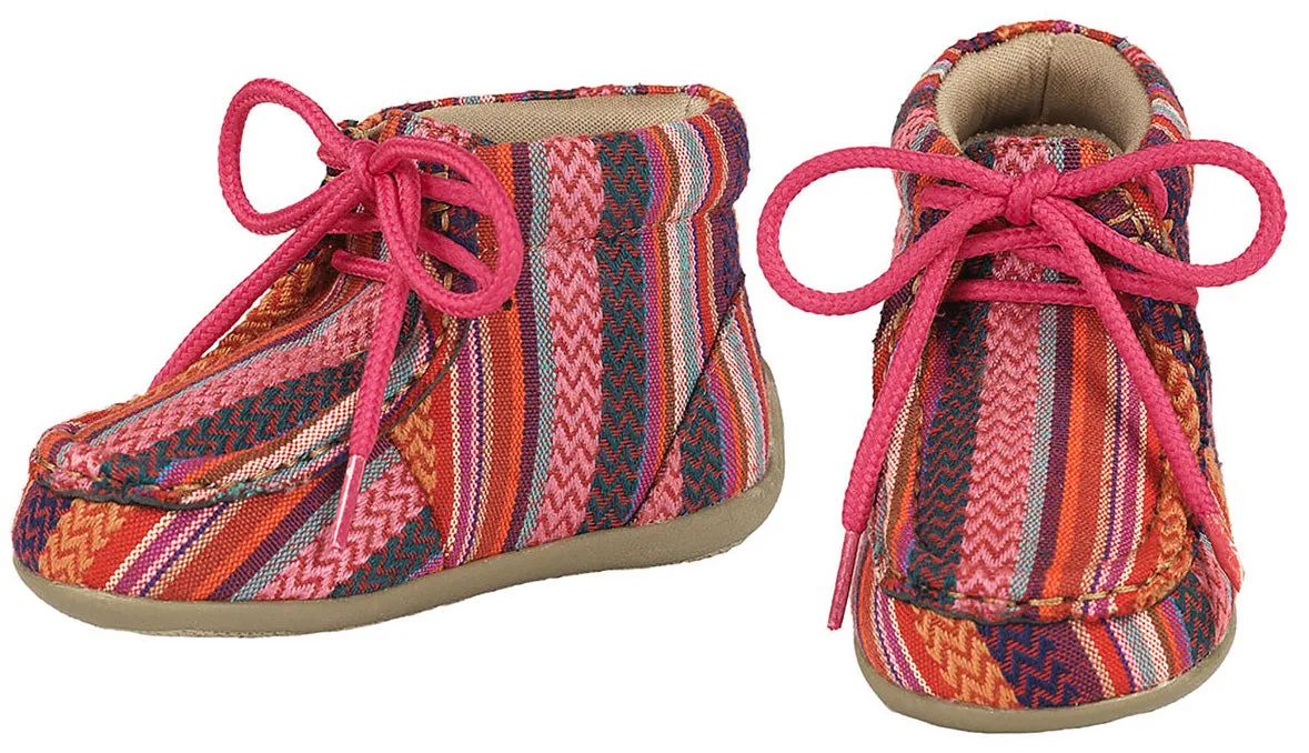 Blazin Roxx Kids Riley Raspberry Serape Stripe Shoe