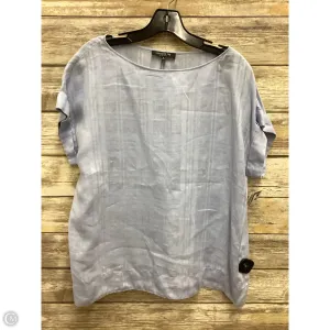 Blouse Designer By Lafayette 148 In Blue, Size: S