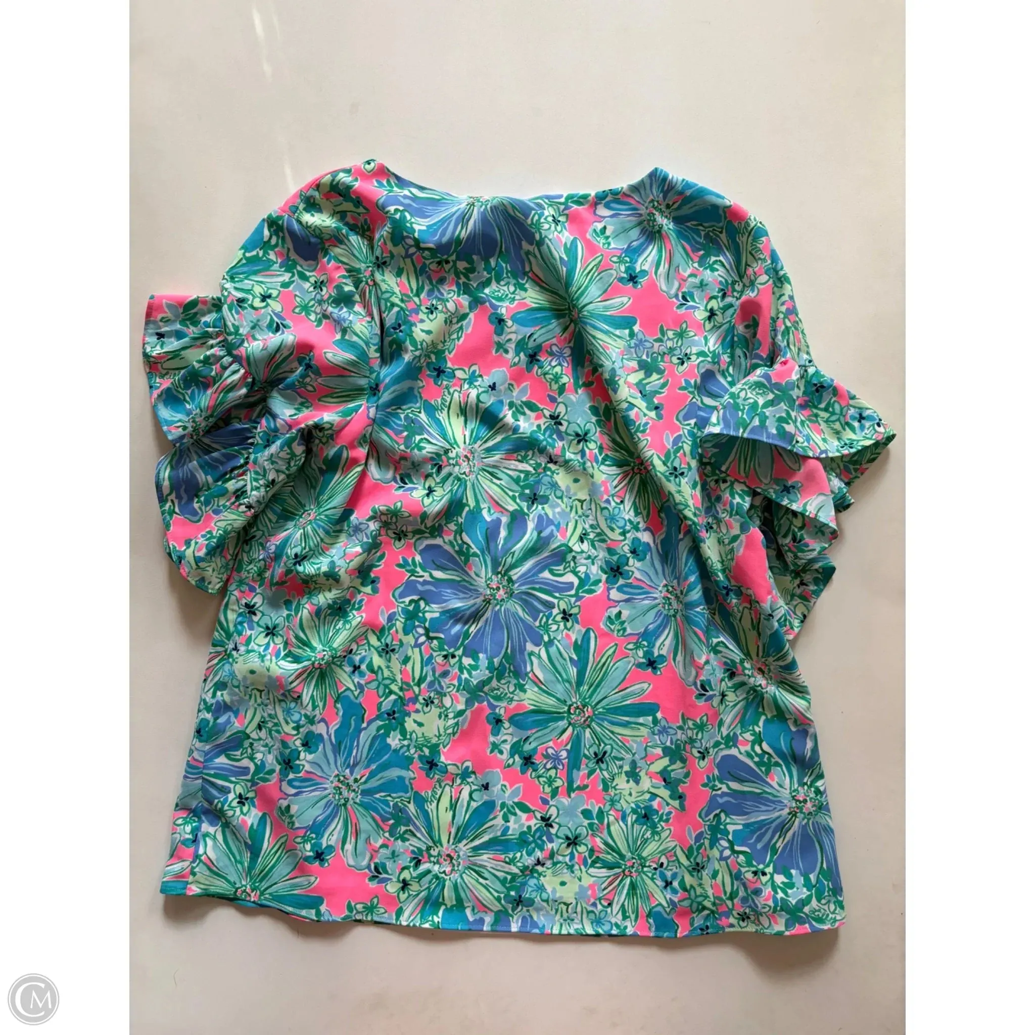 Blouse Designer By Lilly Pulitzer In Floral Print, Size: Xs