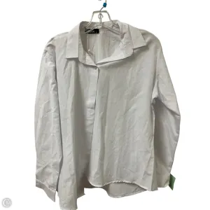 Blouse Long Sleeve By Clothes Mentor In White, Size: Xl