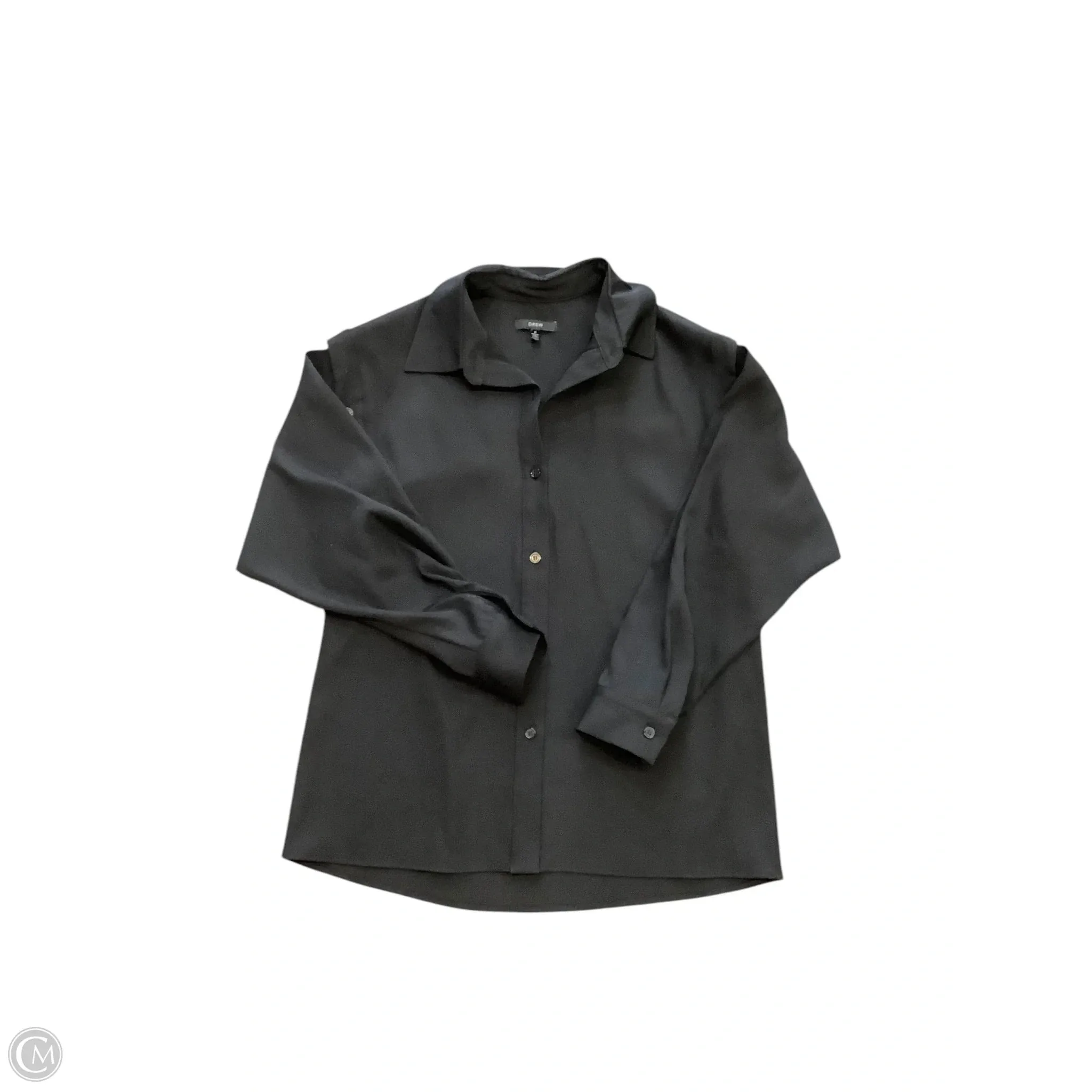 Blouse Long Sleeve By Cma In Black, Size: S