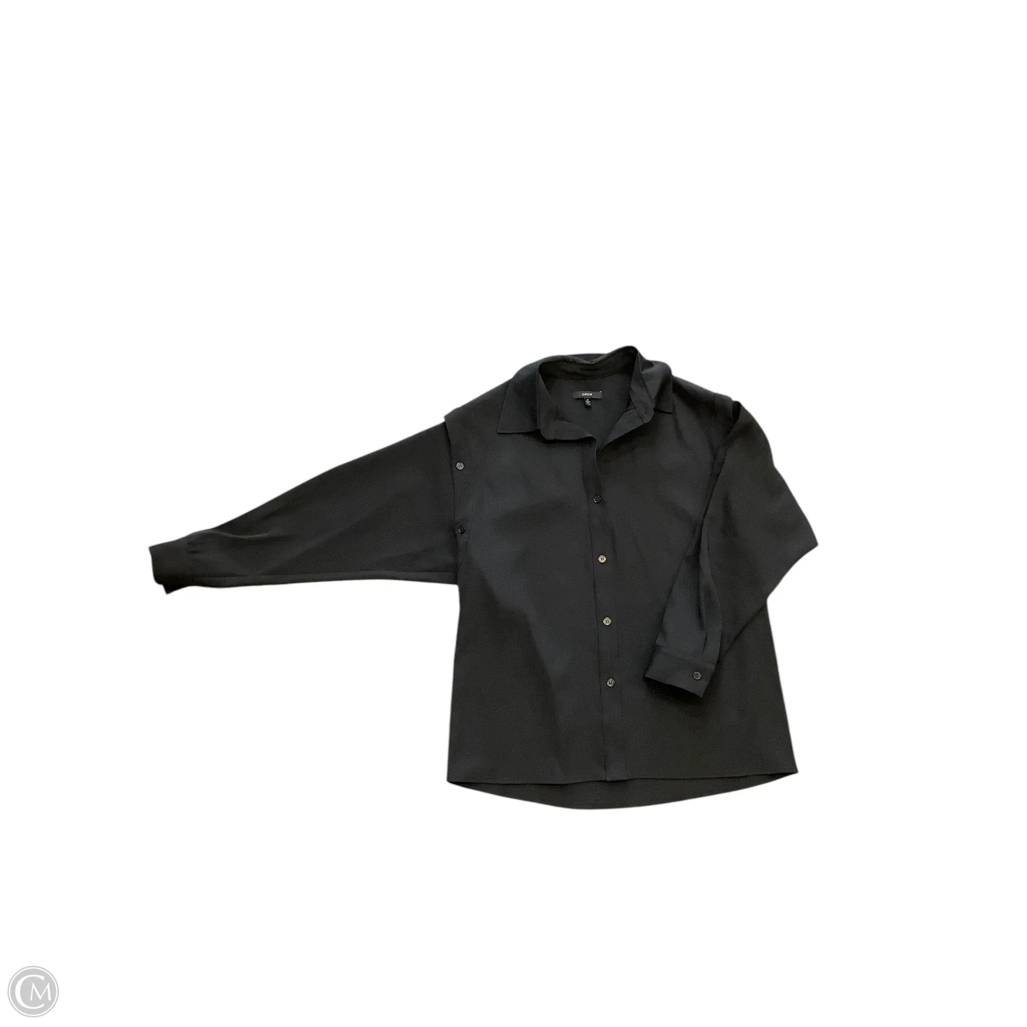 Blouse Long Sleeve By Cma In Black, Size: S
