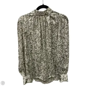 Blouse Long Sleeve By H&m In Striped Pattern, Size: M