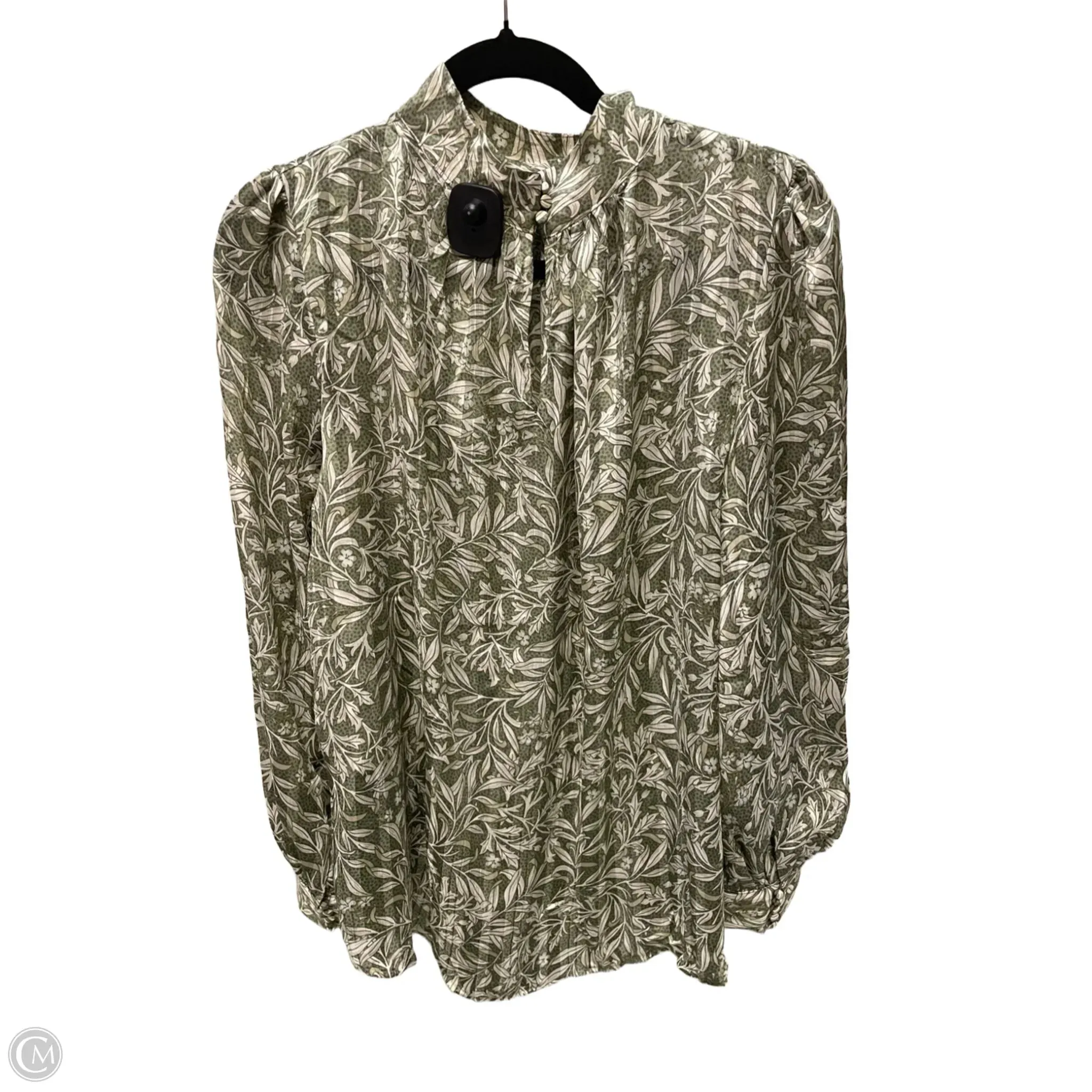 Blouse Long Sleeve By H&m In Striped Pattern, Size: M