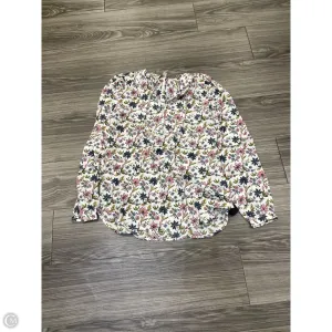 Blouse Long Sleeve By Loft In Floral Print, Size: Xs
