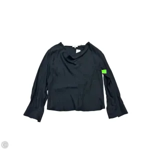 Blouse Long Sleeve By Vince In Black, Size: L