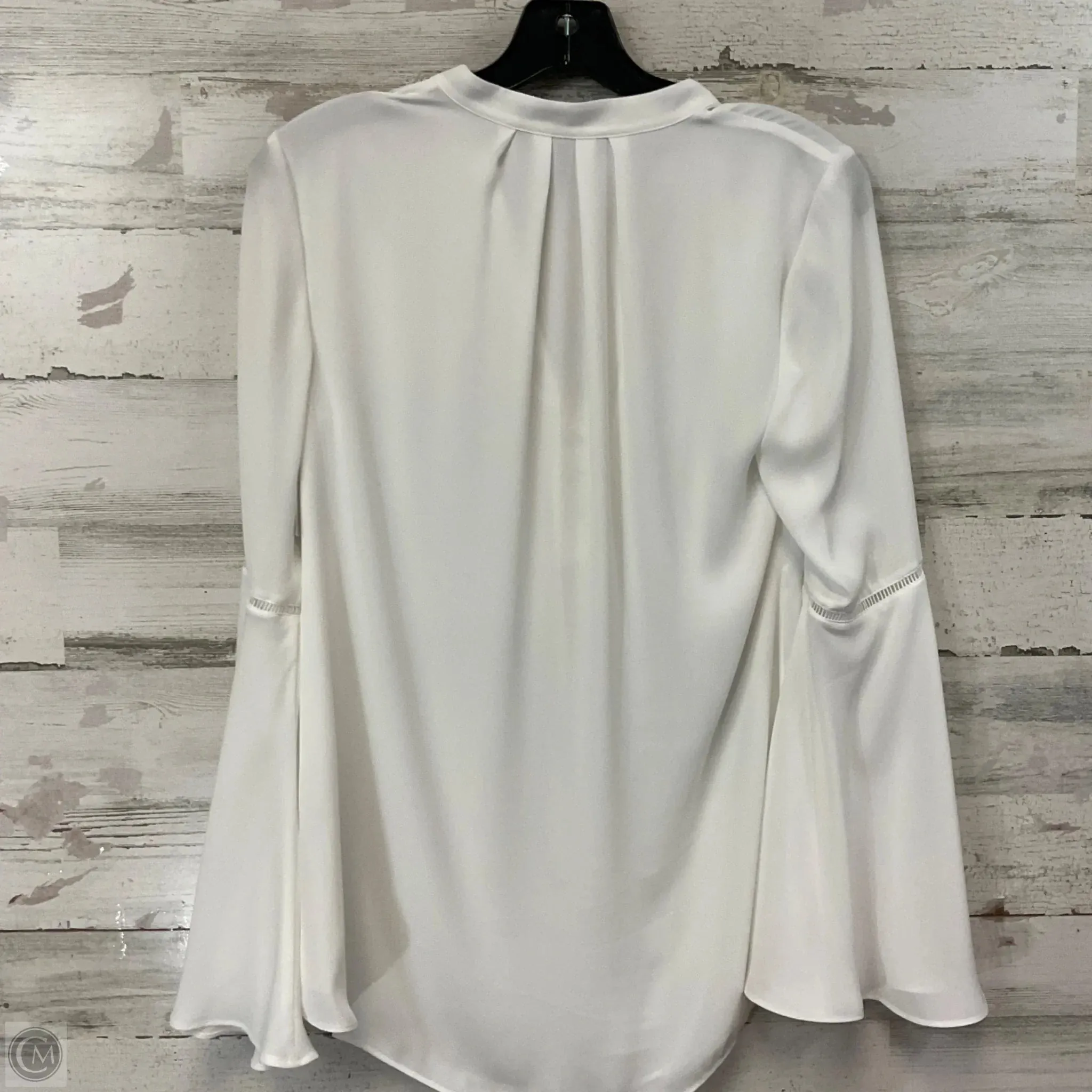 Blouse Long Sleeve By White House Black Market In White, Size: Xs