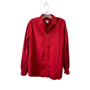 Blouse Ls By Chicos In Red, Size:2