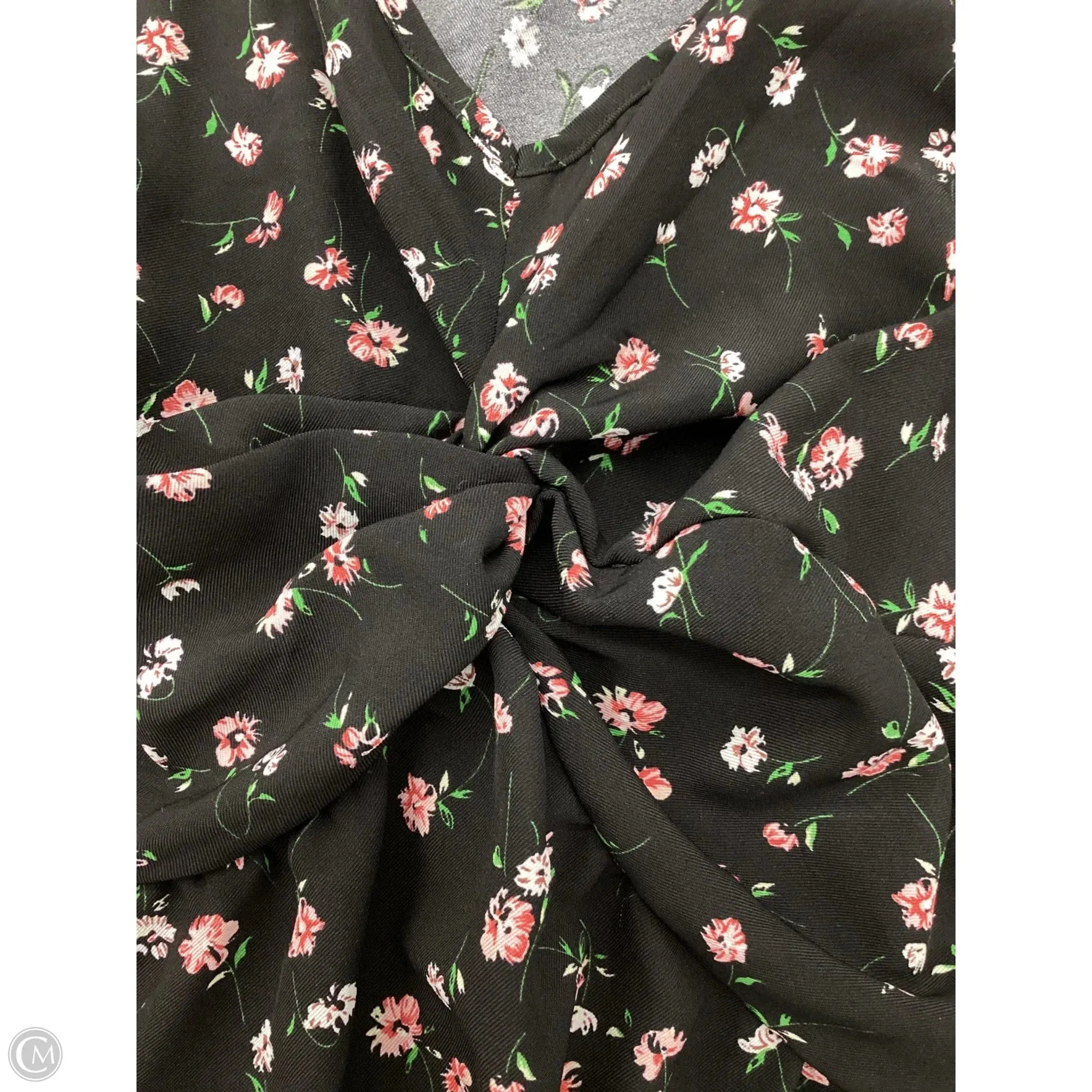 Blouse Short Sleeve By Clothes Mentor In Floral Print, Size: 1x