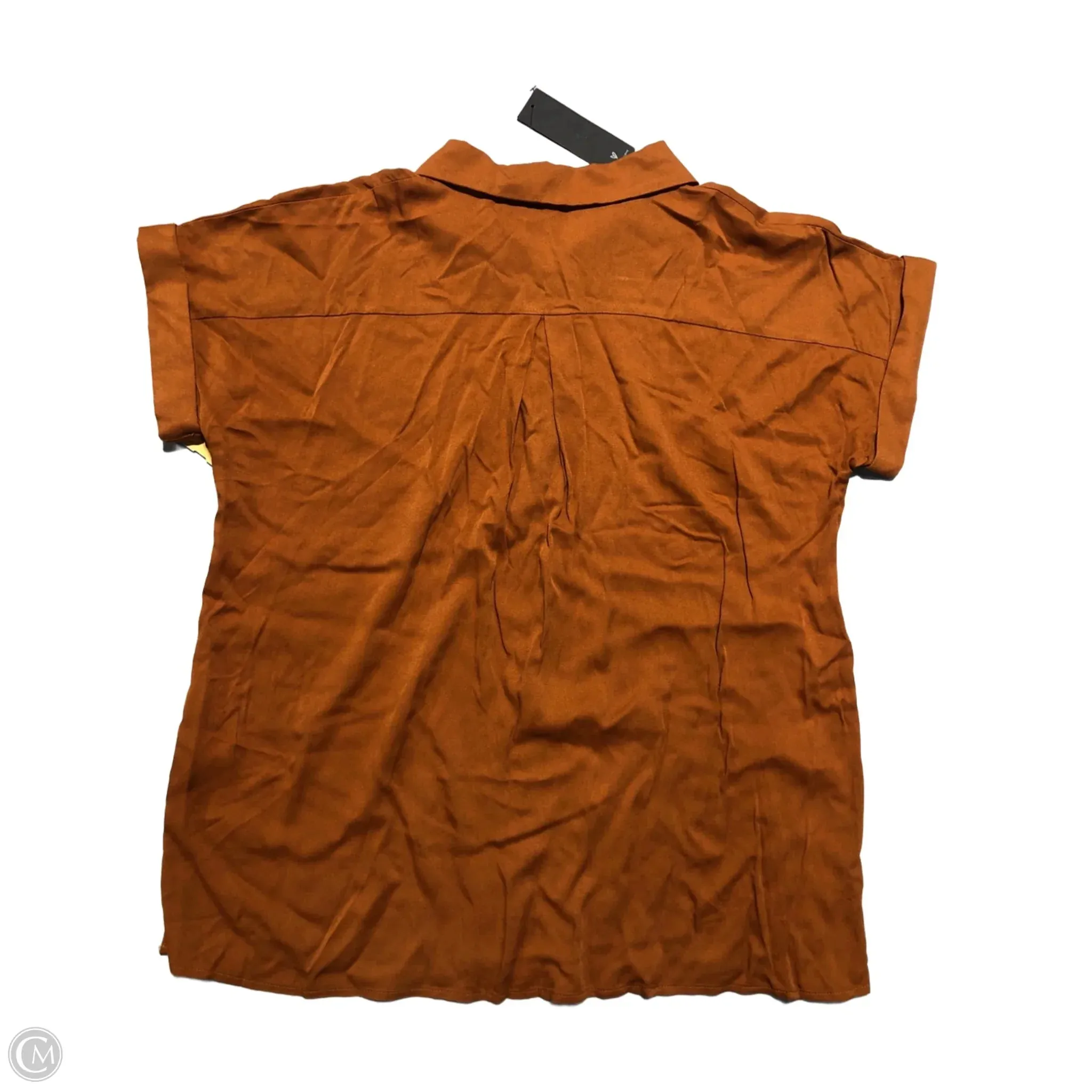 Blouse Short Sleeve By Lulus In Orange, Size: Xs