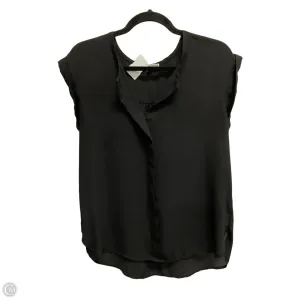 Blouse Short Sleeve By Pleione In Black, Size: S