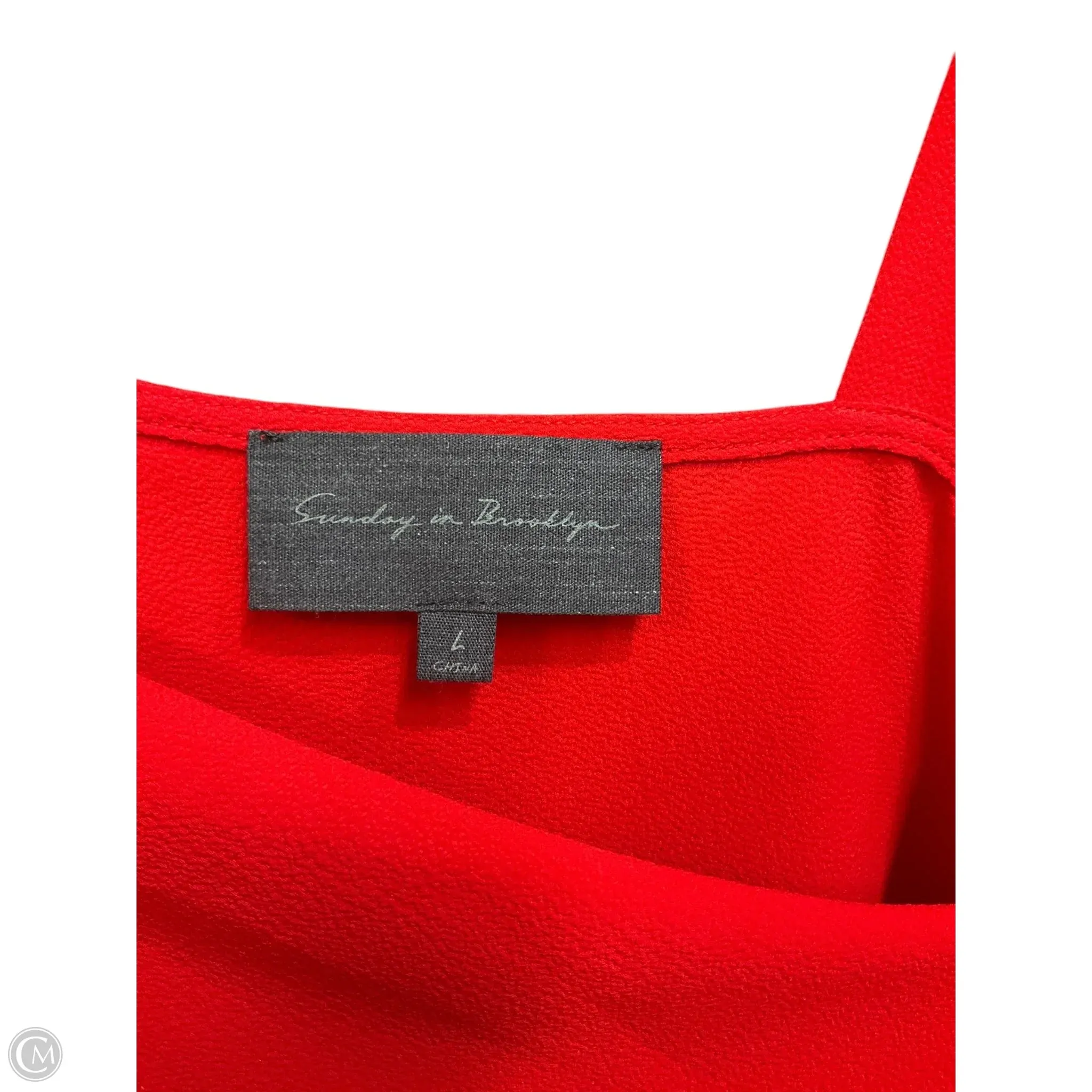 Blouse Short Sleeve By Sunday In Brooklyn In Red, Size: L