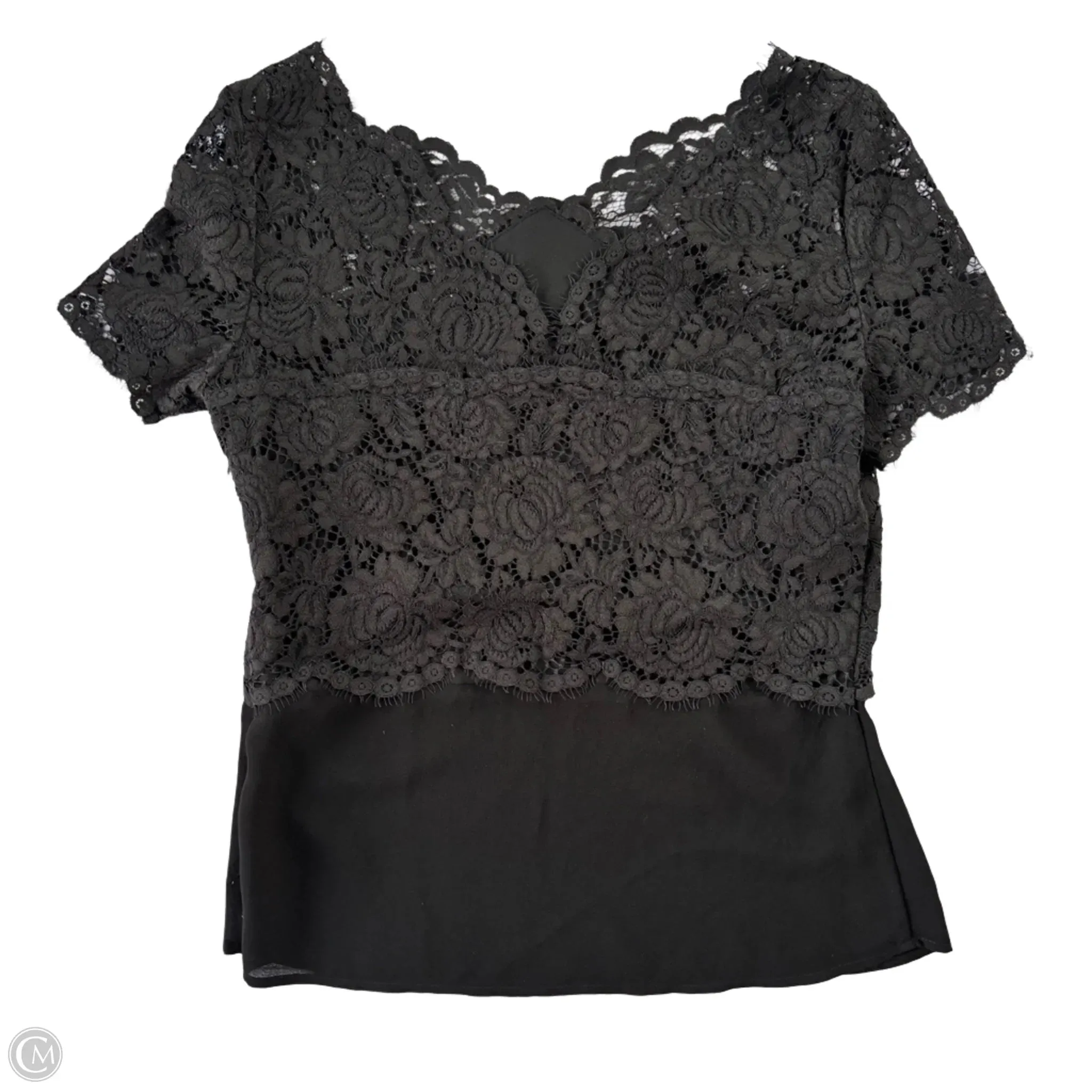Blouse Short Sleeve By The Koopsies In Black, Size: S