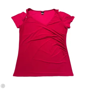 Blouse Short Sleeve By Torrid In Pink, Size: 2x
