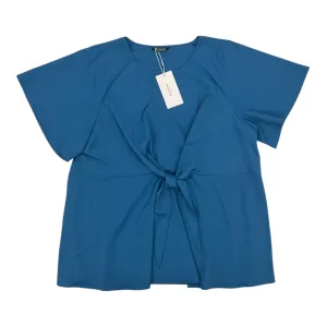 Blouse Ss By Clothes Mentor In Blue, Size:3X