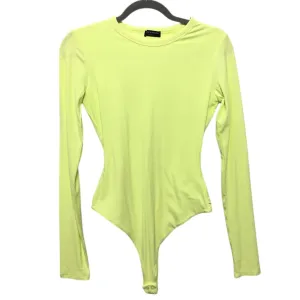 Bodysuit By Clothes Mentor In Chartreuse, Size:L