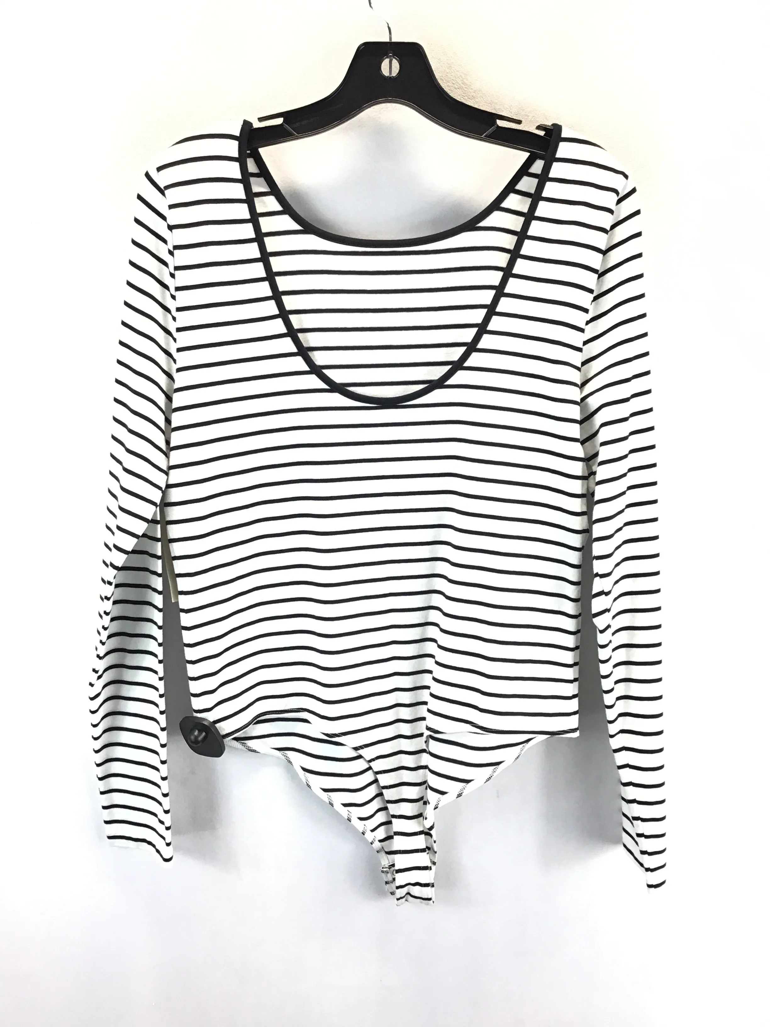Bodysuit By Clothes Mentor In Striped Pattern, Size: L