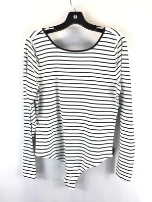 Bodysuit By Clothes Mentor In Striped Pattern, Size: L