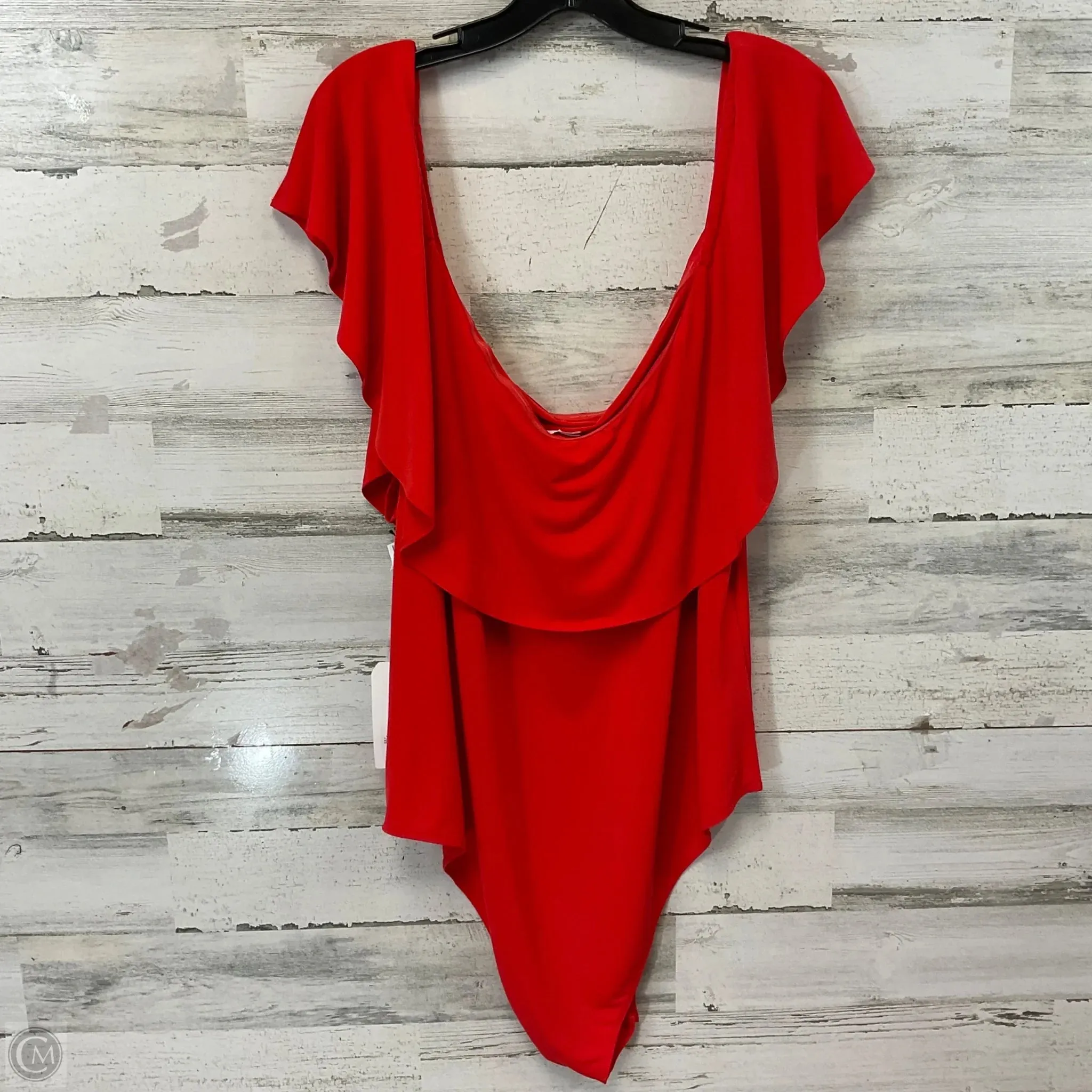 Bodysuit By Leith In Red, Size: 4x