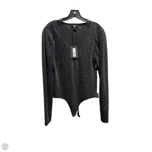 Bodysuit By Paige In Black & Silver, Size: L