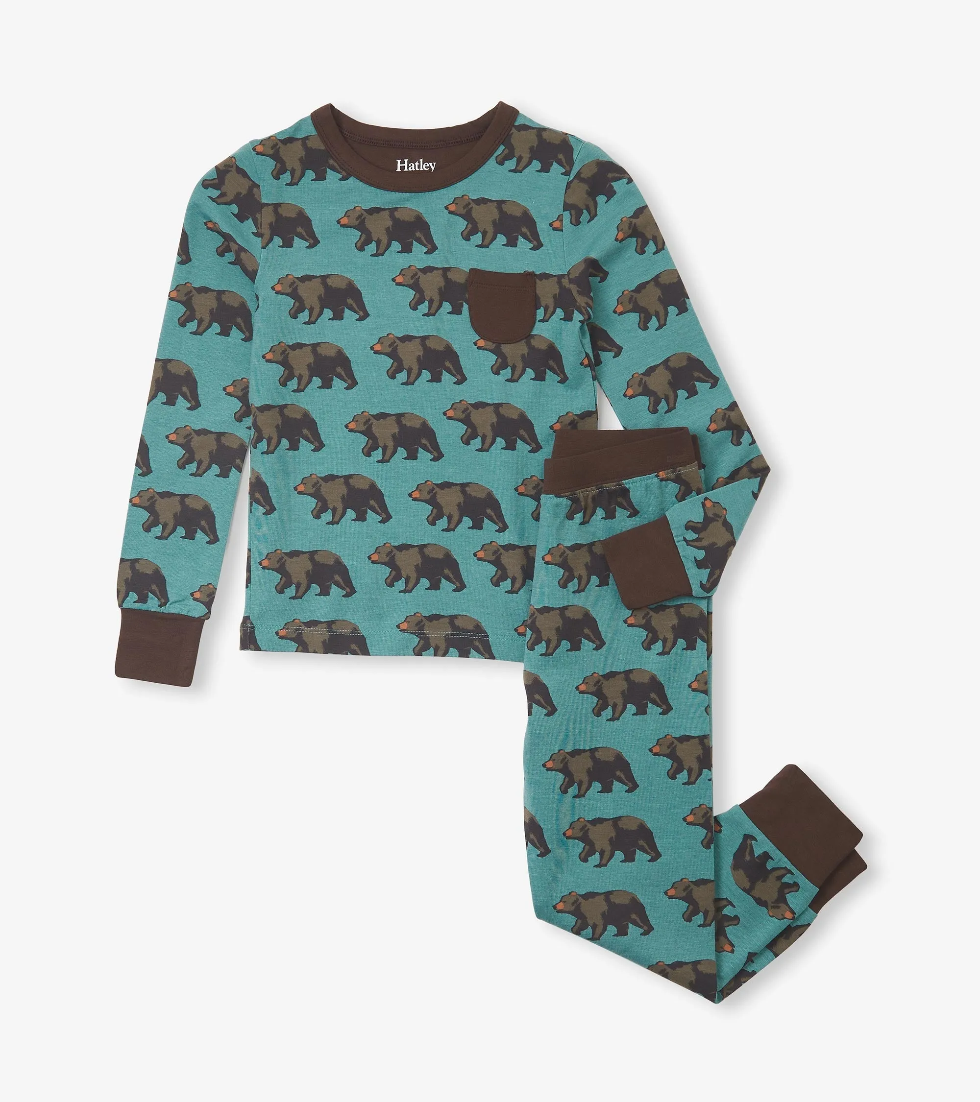 Boys Bears Bamboo Pajama Set -Hatley