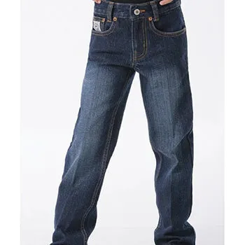 Boys Cinch Dark White Label Jeans