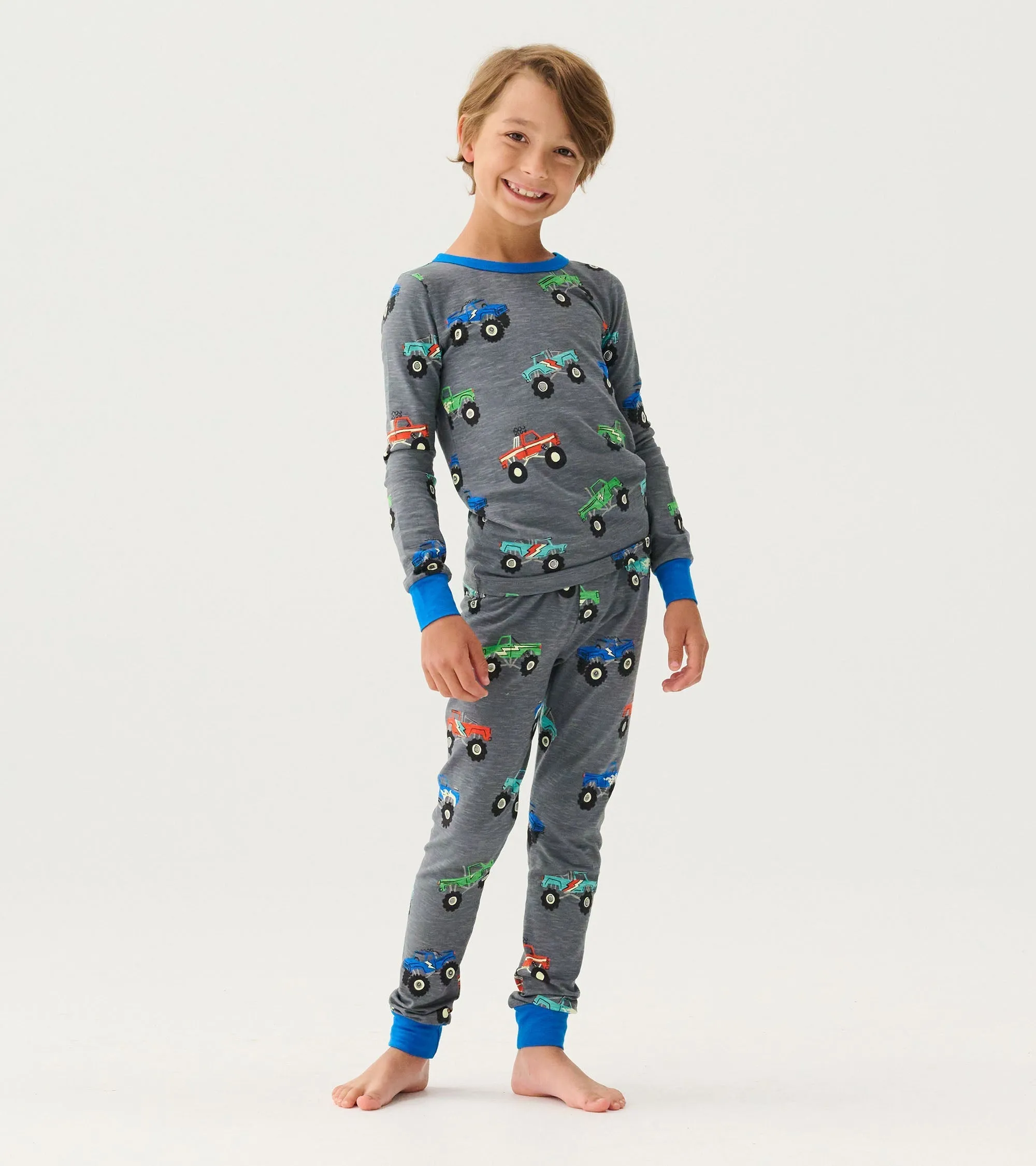 Boys Monster Trucks Pajama Set -Hatley