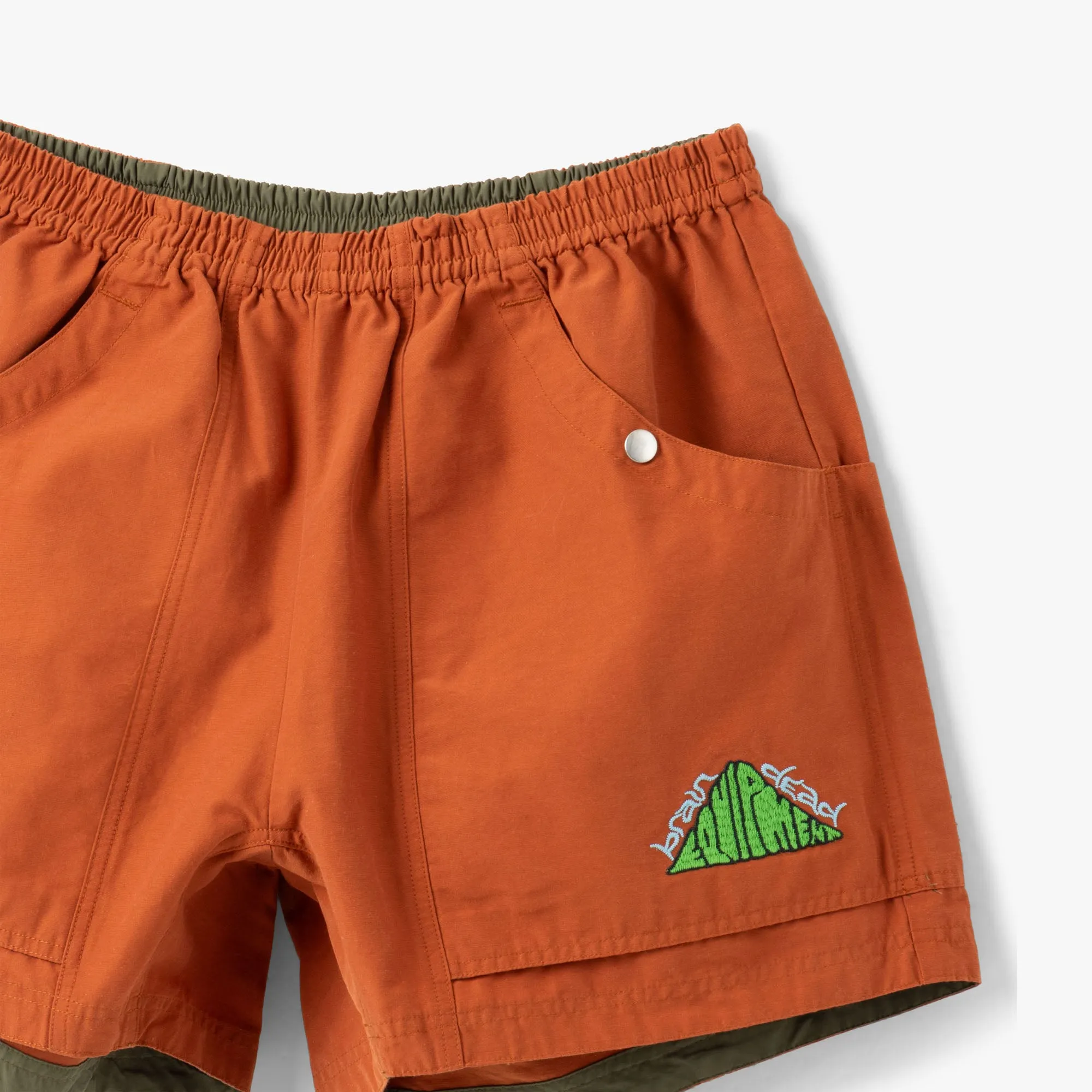 Brain Dead x All Rise Cotton Nylon Utility Short / Orange