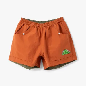 Brain Dead x All Rise Cotton Nylon Utility Short / Orange