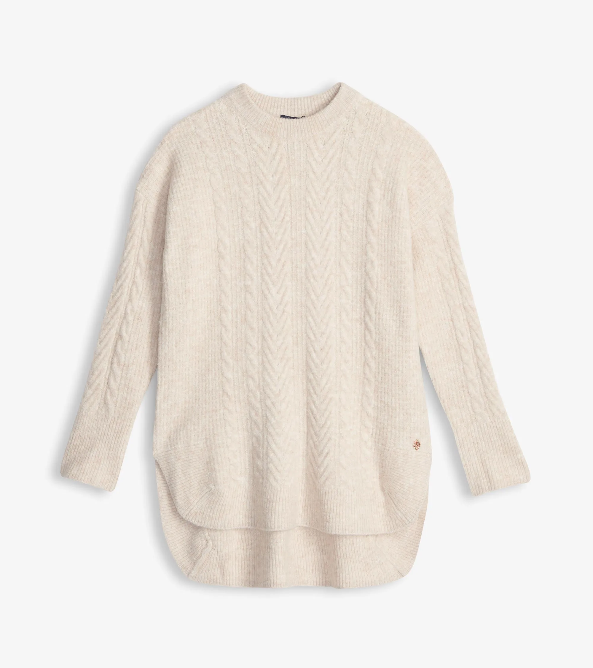 Cable Knit Tunic - Oatmeal Heather -Hatley