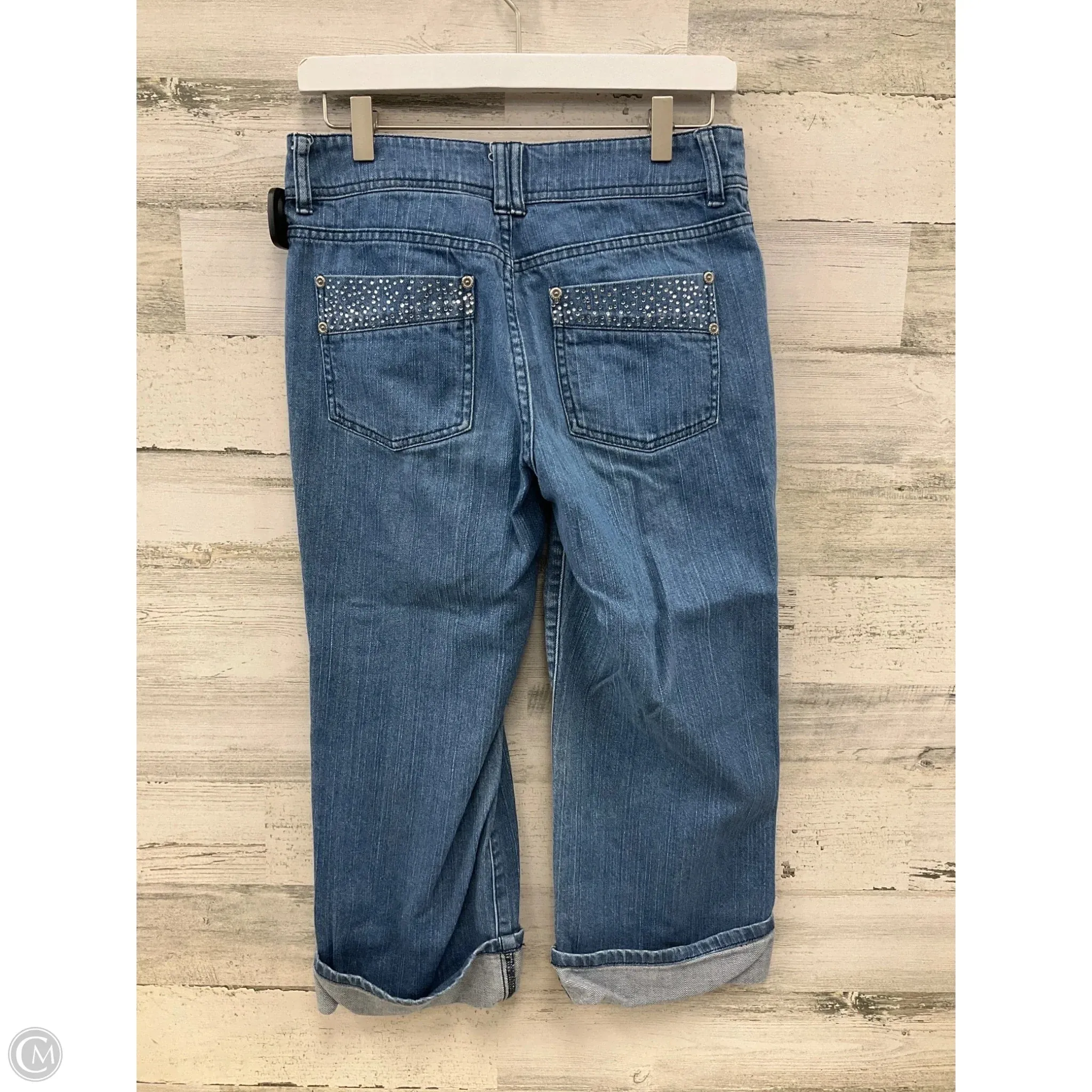 Capris By Chicos In Blue Denim, Size: 6