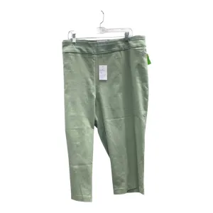 Capris By Croft And Barrow In Green, Size:24