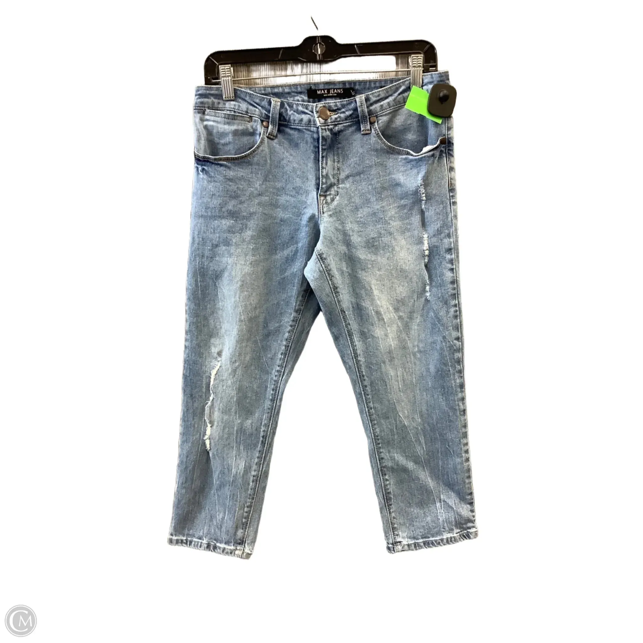 Capris By Max Jeans In Blue Denim, Size: 8