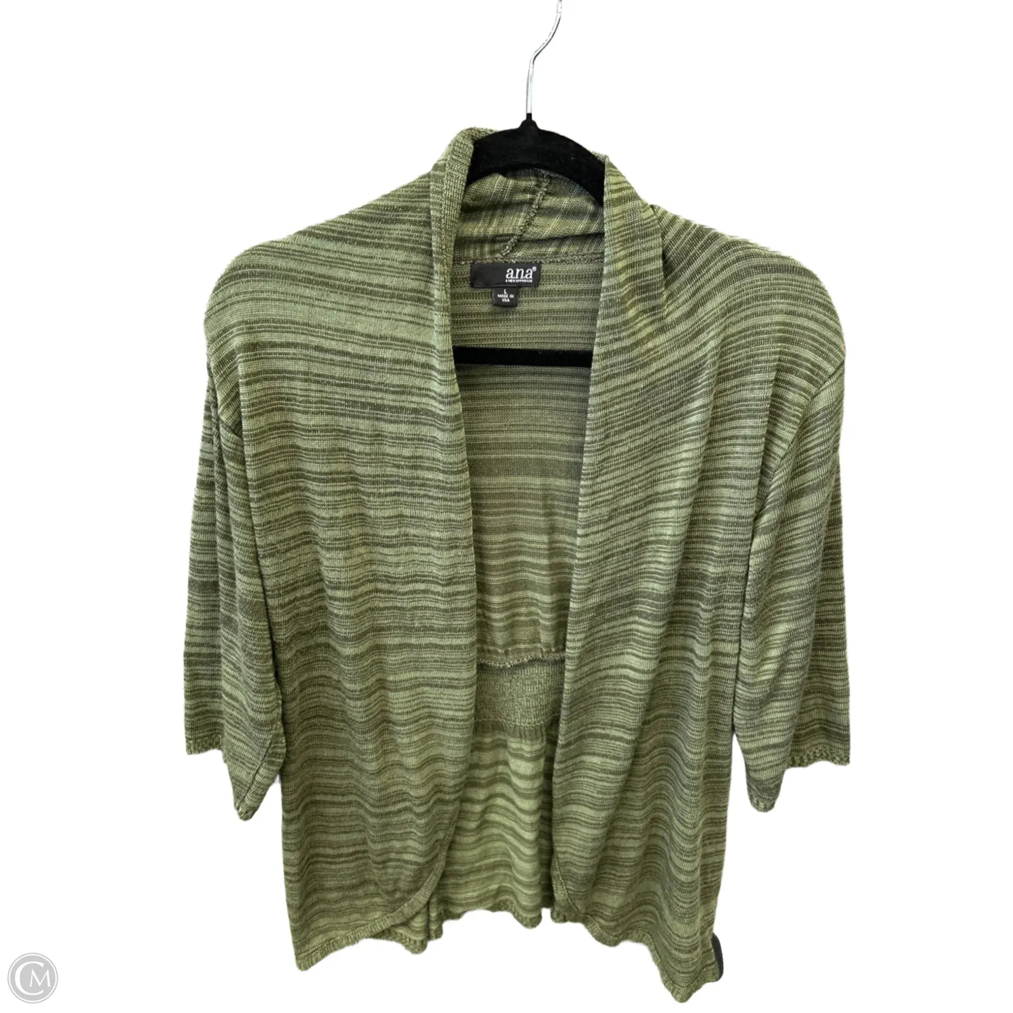 Cardigan By Ana In Green, Size: L