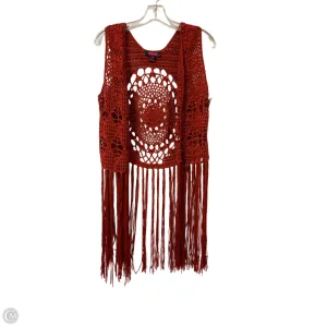 Cardigan By Clothes Mentor In Orange, Size: M