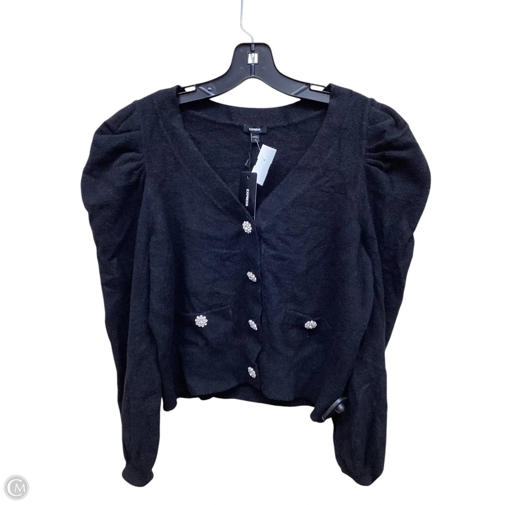 Cardigan By Express In Black, Size: S