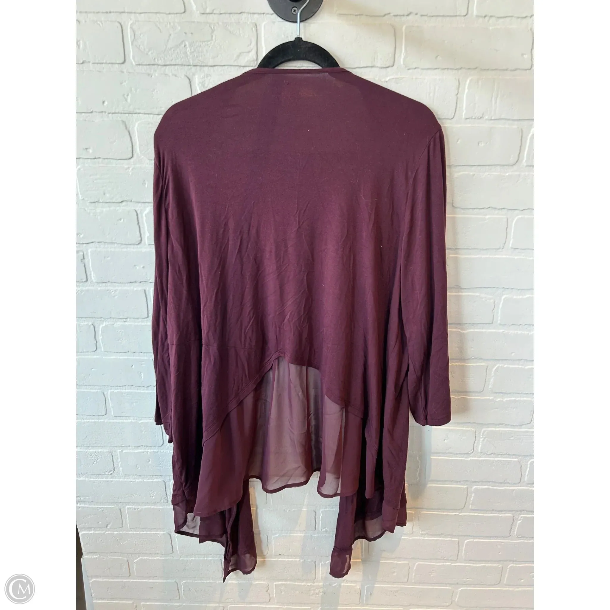 Cardigan By Lane Bryant In Red, Size: 1x