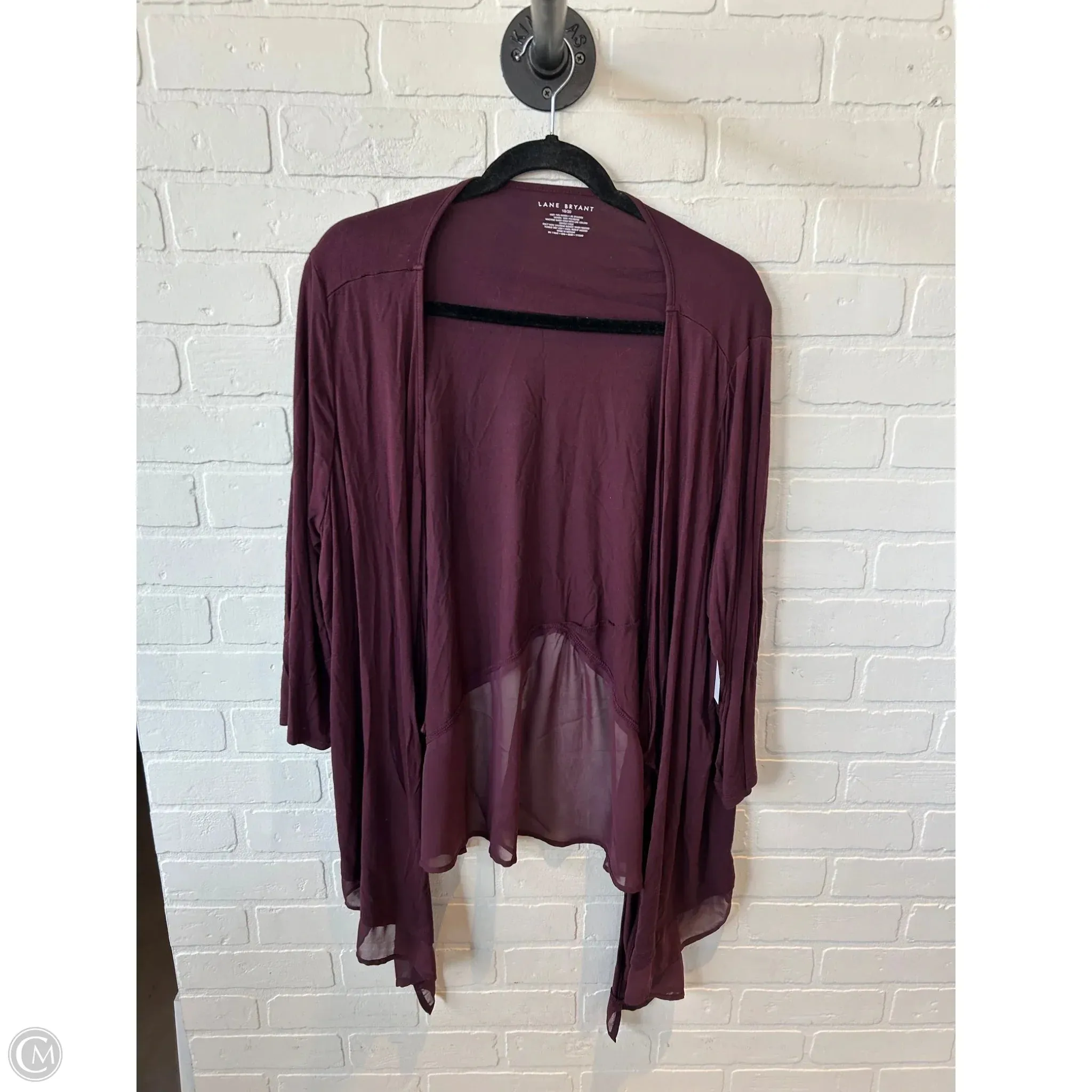 Cardigan By Lane Bryant In Red, Size: 1x