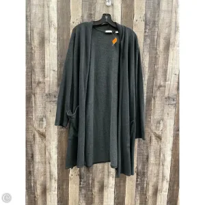 Cardigan By Pure Jill In Grey, Size: 2x