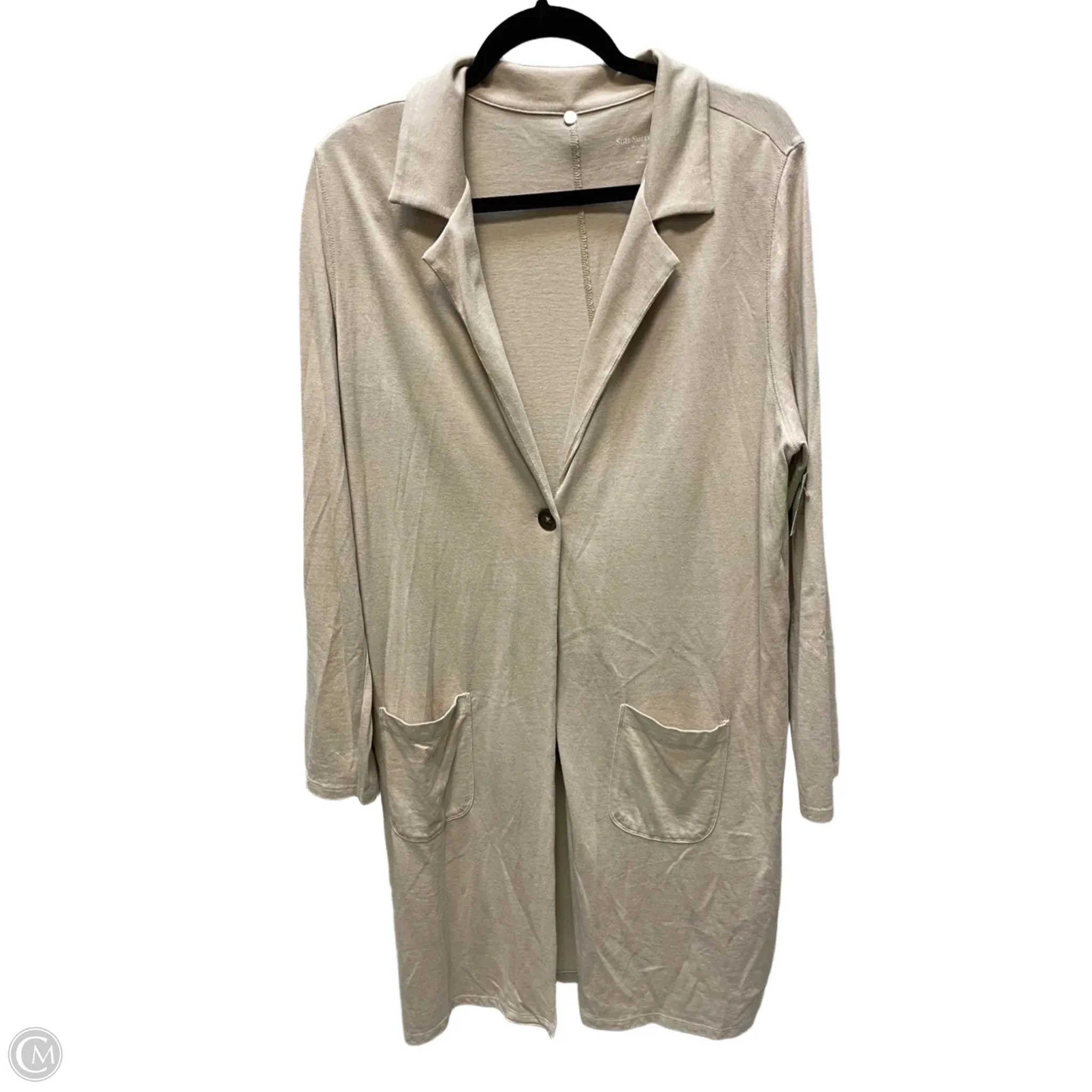 Cardigan By Soft Surroundings In Tan, Size: Xl