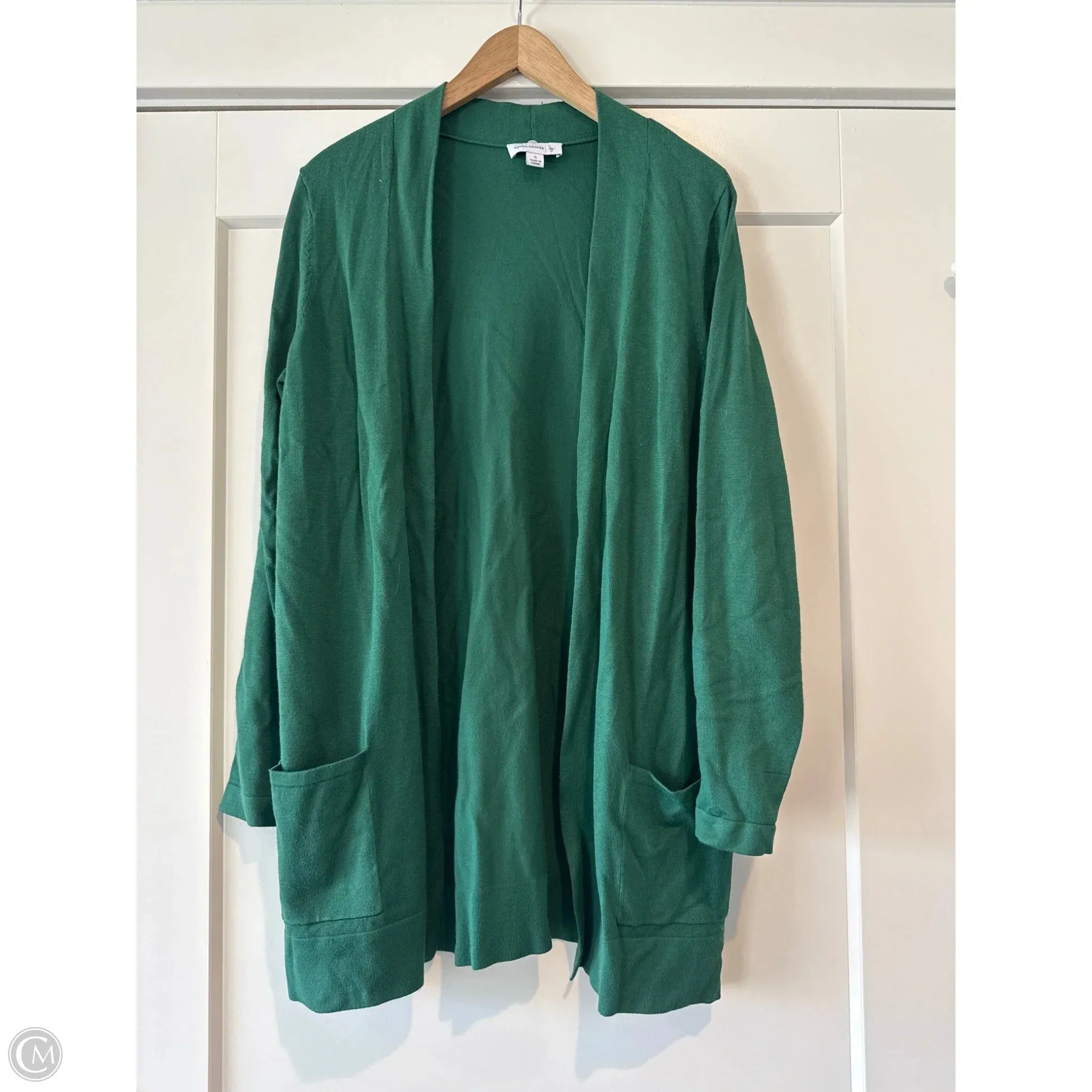Cardigan By Susan Graver In Green, Size: S