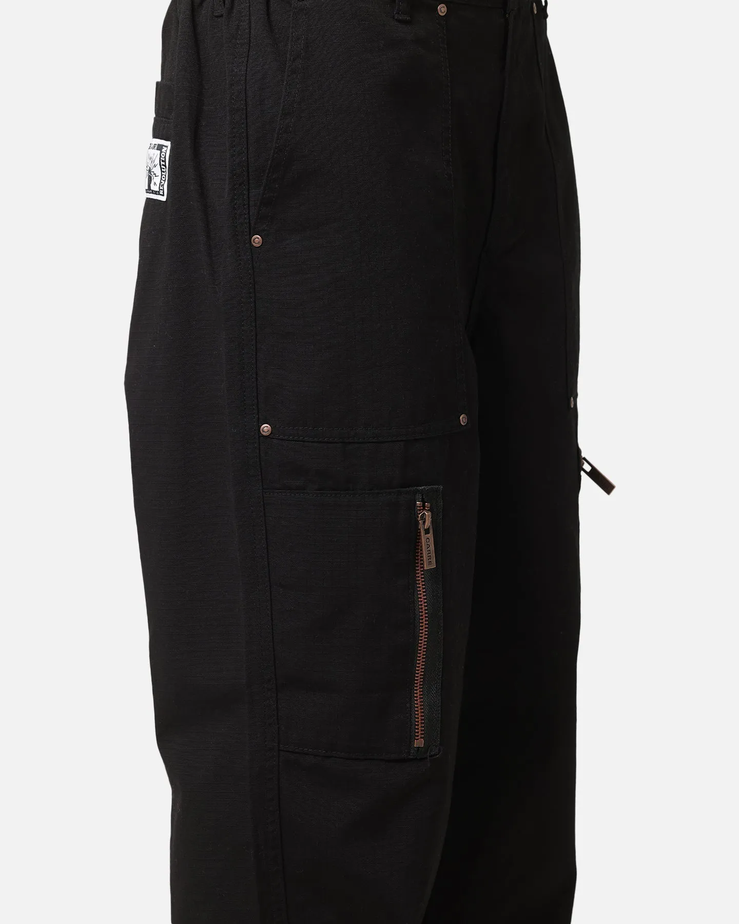 Carre Zip Cargo Pant Black