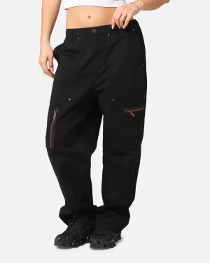 Carre Zip Cargo Pant Black