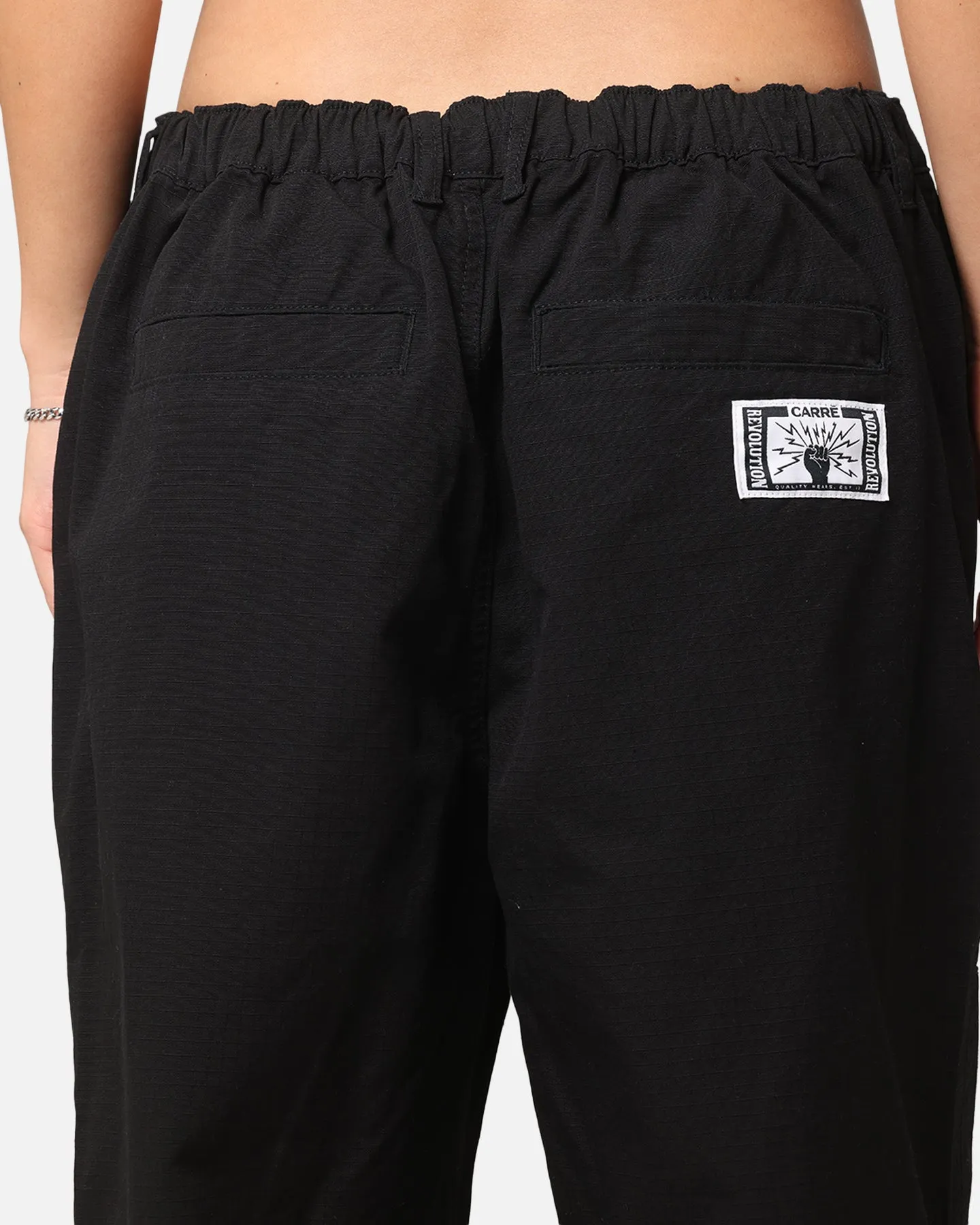 Carre Zip Cargo Pant Black