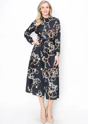 Chain-Linked Elegance Dress