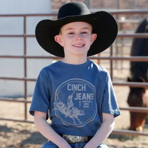 Cinch Kid's Navy Cinch Jeans Logo Tee