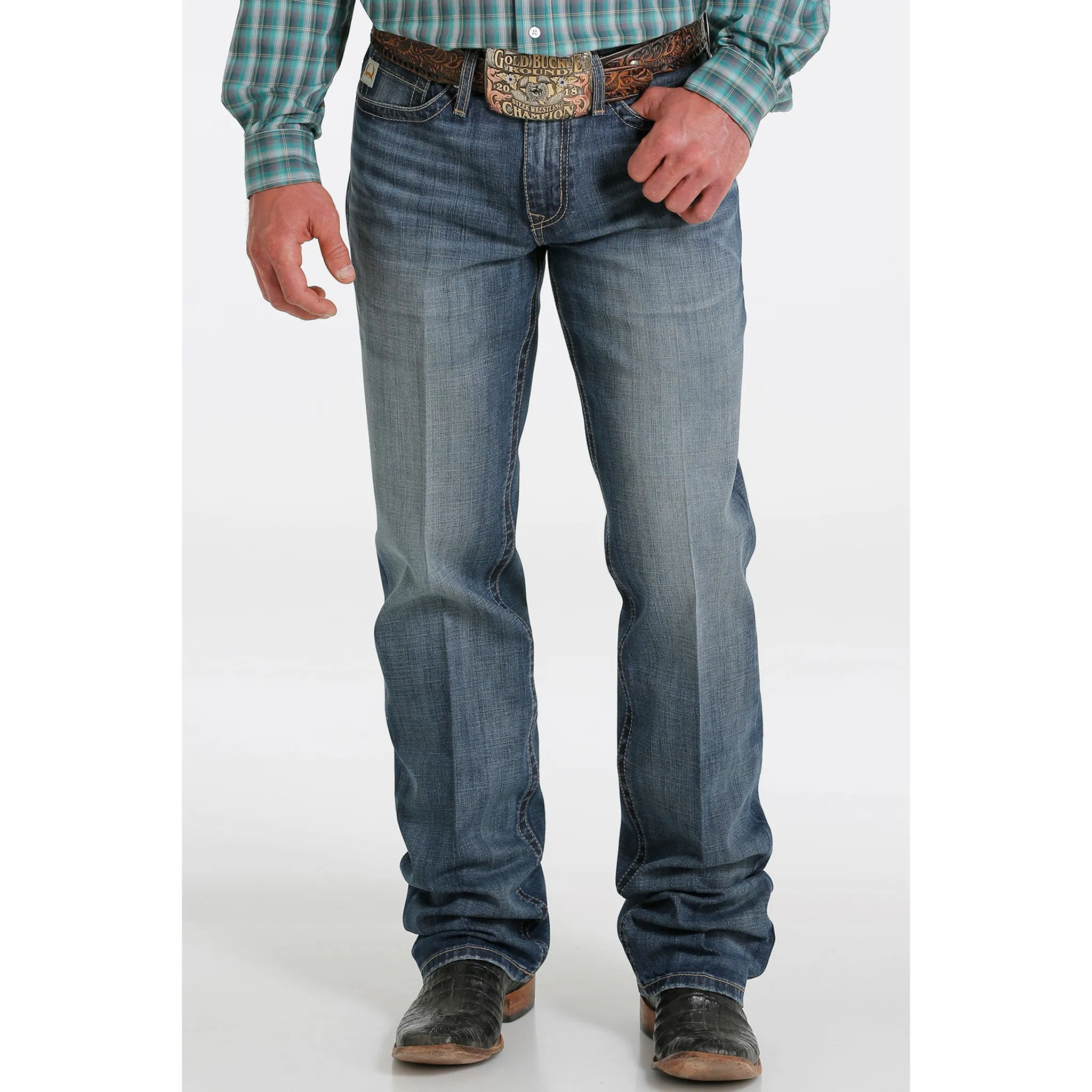 Cinch Men's Grant Dark Stone Wash Jeans