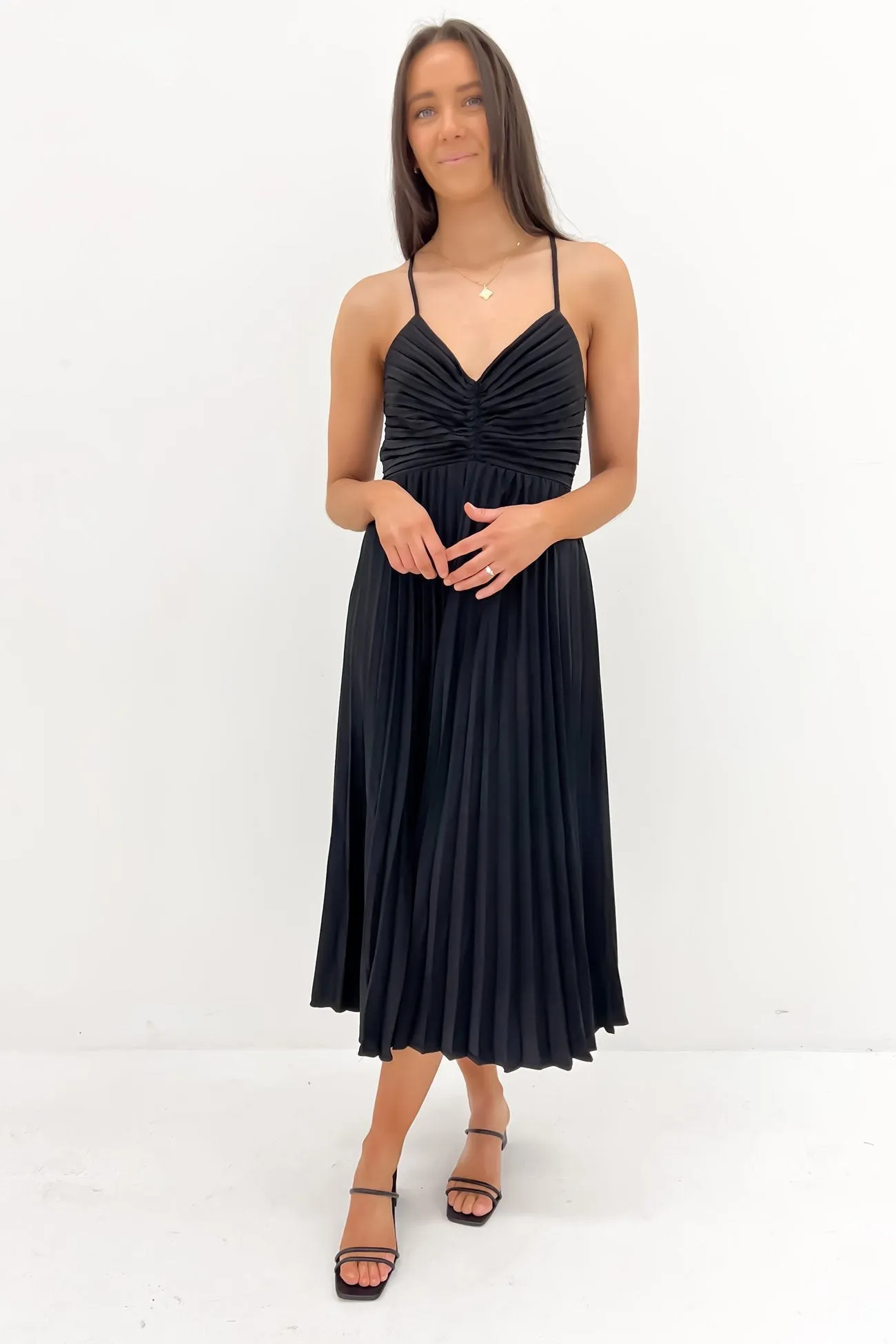 Clydie Midi Dress Black
