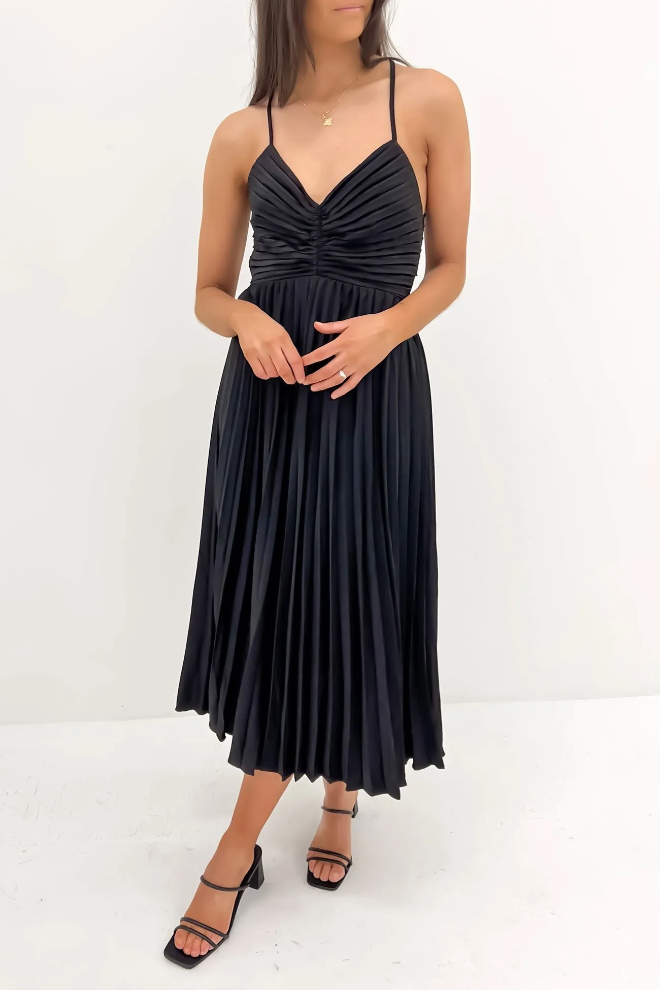 Clydie Midi Dress Black