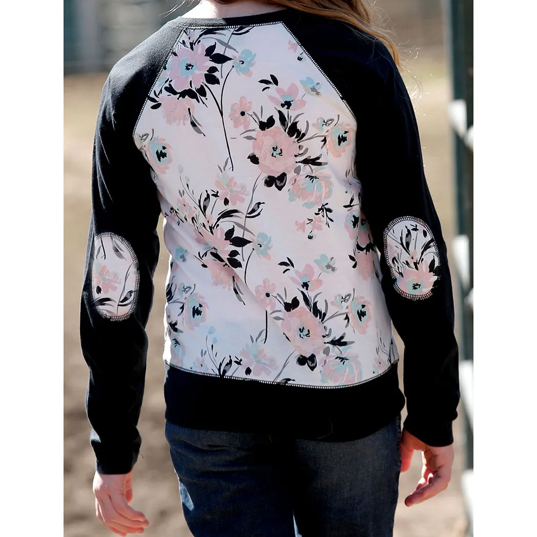 Cruel Girl Long Sleeve Flower Print Shirt
